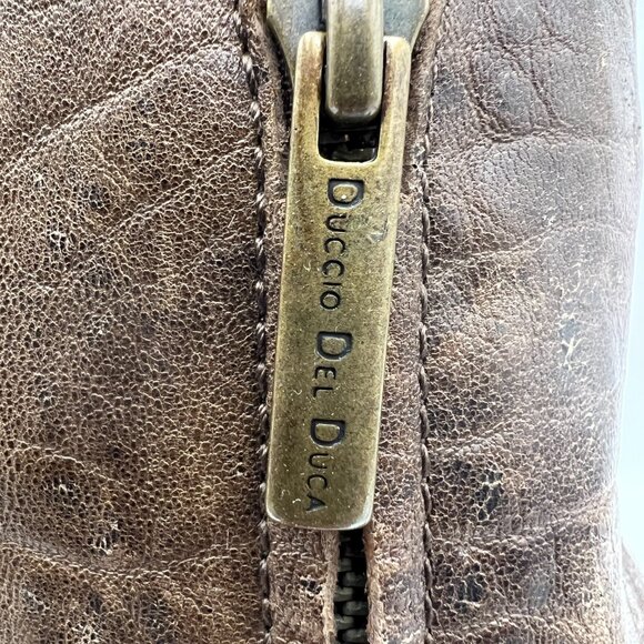 Duccio Del Duca Milano Italian Leather Riding Boots Size 37/6.5 - Picture 7 of 13